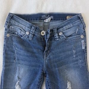 Silver Lightly Ribbed Jeans